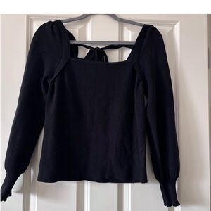 Elegant Black Off-the-Shoulder Sweater